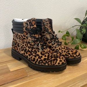Leopard Timberland Boots